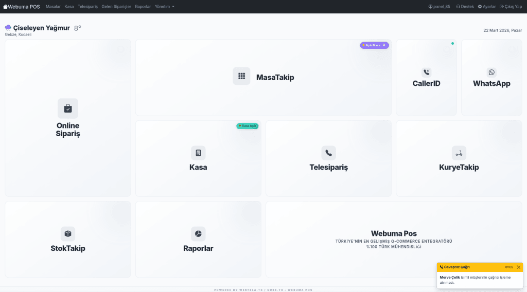 Dashboard / Raporlama